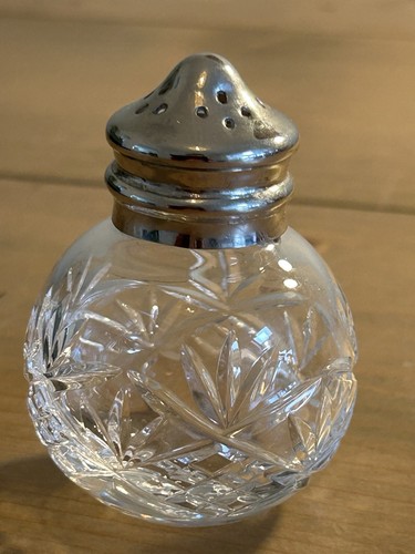 Antique cut glass - glass, round
