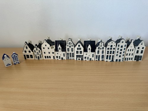Klm delft pottery - delft, houses
