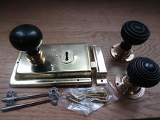 WOODEN Door Rim Knob & Rim