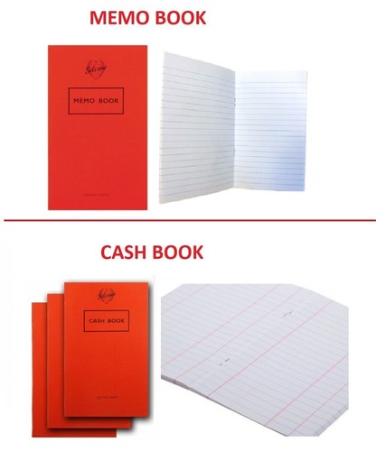 Silvine cash memo book - cash, for