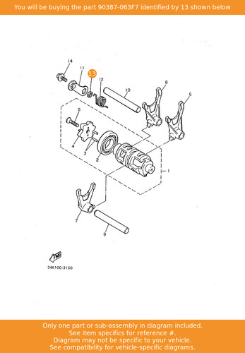 Yamaha collar 90387 - collar,, oem