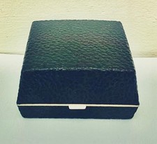 VINTAGE BULER (GENUINE) GREEN WATCH STORAGE BOX SATIN/VELVET LINED