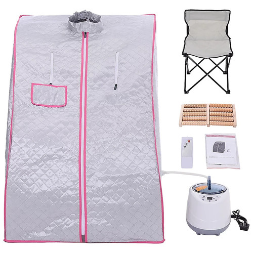 Silver portable sauna steam - portable,