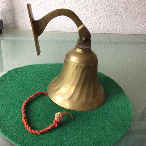 Brass wall mounted bell - brass, wall-mounted