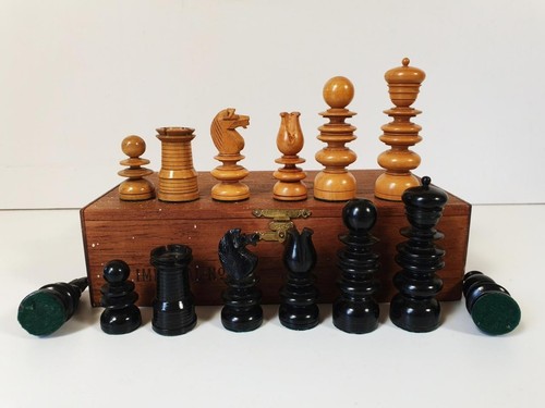 Antique chess set george - antique,