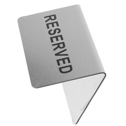 Reserved signs for restaurant - ,
