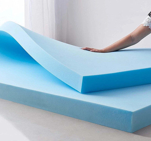 Foam high density firm blue - density,