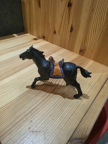 Papo black horse figure purple - horse,