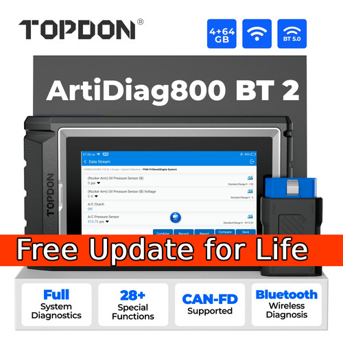 Topdon artidiag800bt2 all - artidiag800bt2,