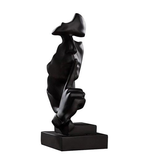 Black abstract silence - black,