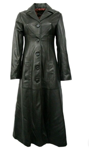 Gothic long leather coat - gothic,