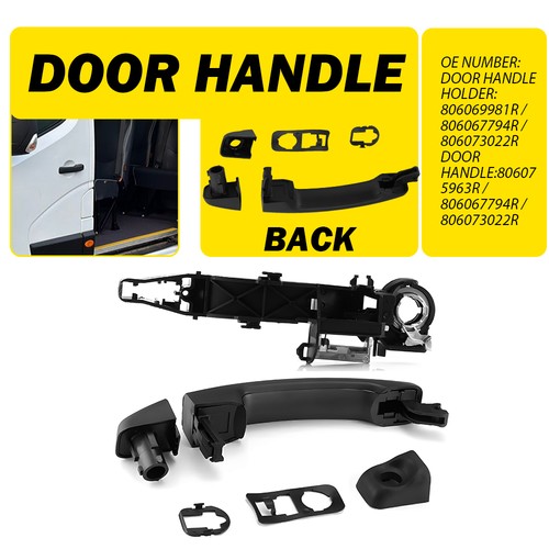 Sliding door handle - door, +