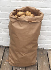 Nutley's paper potato storage sacks 25kg stitched bottom 3-ply plain harvest