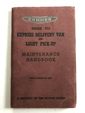 Commer Light Pick Up Van Owner