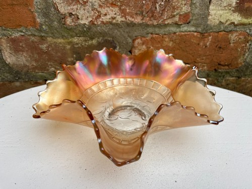Antique carnival glass fruit - antique,