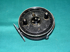 J W Young vintage TRUDEX trotting centrepin reel 4" diameter