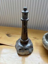Cornish Serpentine Stone Lighthouse Ornament Vintage 16cm - Free Delivery