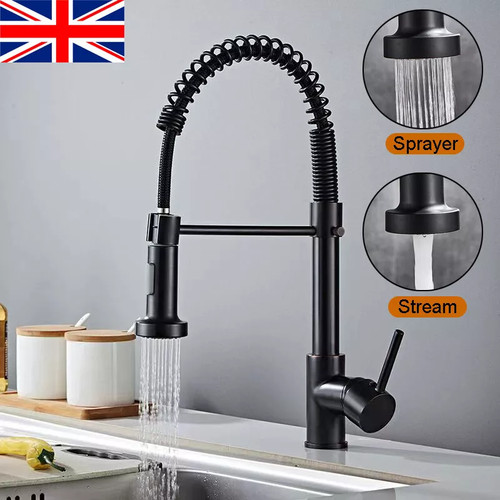 Matt black monobloc kitchen - monobloc,