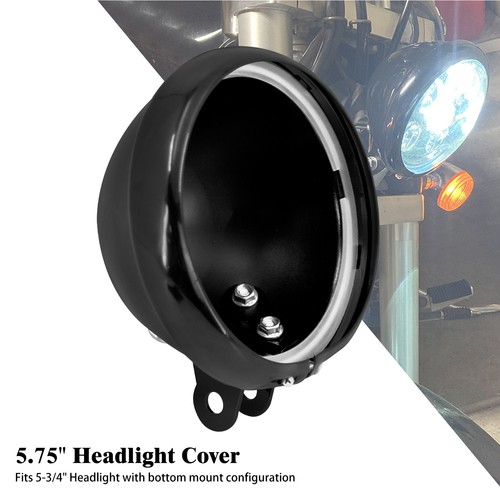 Black led headlight - black,