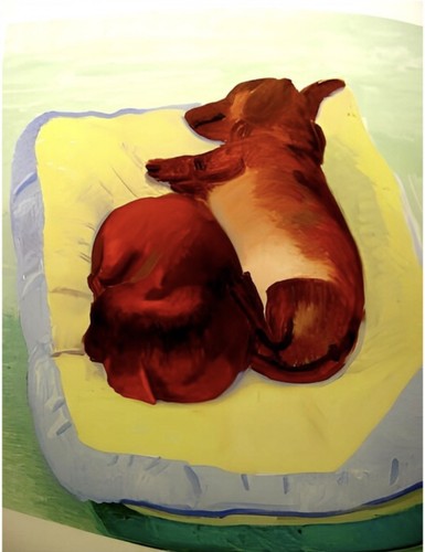 David hockney dog - hockney, painting