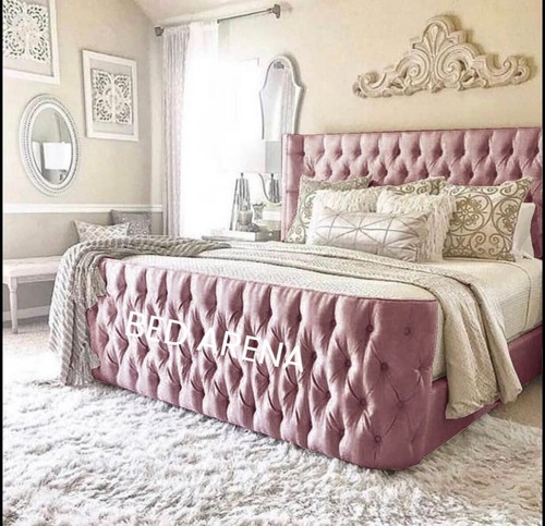 Plush velvet wing back - plush, bed