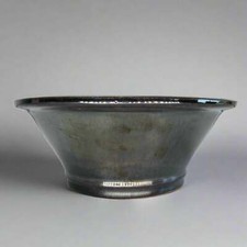 21cm glazed bonsai pot - pot, round