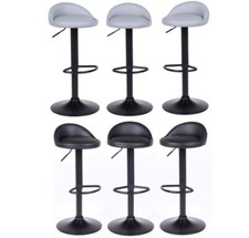 3 x Bar Stools Faux Leather