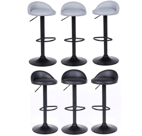 Bar stools faux leather - 3,