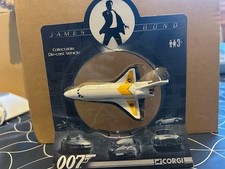 James Bond 007 Corgi Die-Cast Moonraker Space Shuttle Apx 3.5 inches TY95802 NEW