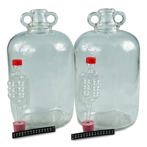 5ltr glass demijohns with - 5ltr,