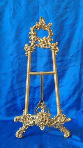 Vintage brass easel - brass, :