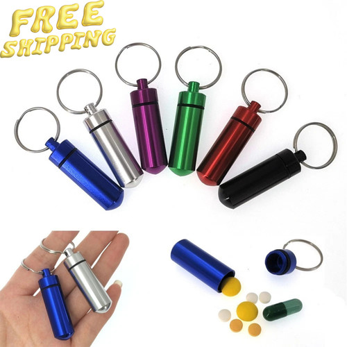 Keychain pill holder - pill, organizer