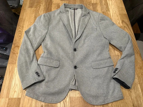 Men zara blazer grey - blazer,