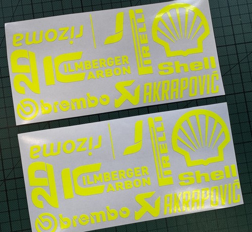 Sticker set sponsors - , neon