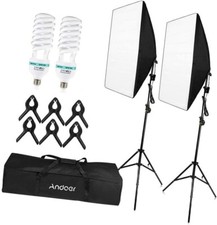 Andoer Studio Lighting Kit, 20 * 28in Softbox Photography Lighting Kit