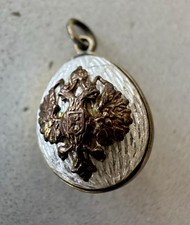 Faberge Egg Pendant White With