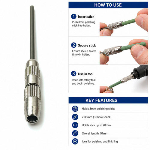 3mm polishing stick holder - stick,