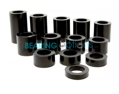 Black plastic nylon - spacers, m6