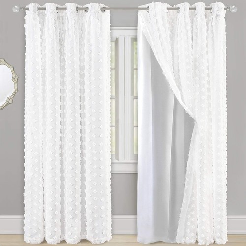 White pinch pleated - pinch,