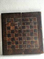 Antique 19th century English Chess Board Leather Chess Board, Secret Book Rare