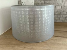 Next Hayworth Silver Pendant Lamp Shade with Glass Beads