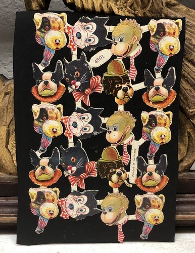 Victorian die cut - many, animals