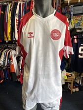 Rare Genuine Denmark 2023 Away Shirt Mens XL Hummel National Shirt Authentic