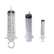 Plastic Syringe 10ml 50ml 100ml  Measuring Nutrient Reusable Hydroponics UK