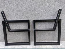 Bench Legs Bench Frame Garden Bench Park Bench Bench Feet Steel Black 2 Pieces