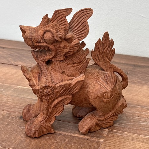 Vintage hand carved wooden - carved,
