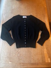 BRORA CROPPED CARDIGAN BLACK