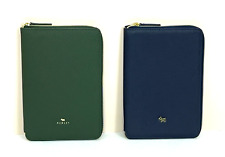 Radley Travel Wallet Document Wallet Large Racing Green Ink Navy Blue PU Leather