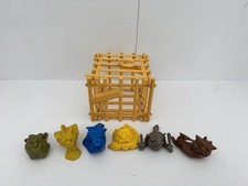 6 Mini Boglins With Original Tan Colour Cage (No Duplicates)