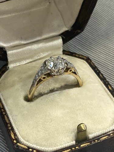 Vintage edwardian 9ct diamond - edwardian,